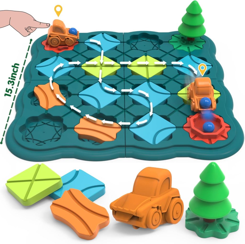 Kids Toys STEM Board Games – Logic Road Builder Brain Teasers Puzzles for 4 5 6 7 Year Old Boys Girls, Educational Montessori Xmas Gifts for Ages 4-8 Preschool Classroom Learning Kids Toys STEM Board Games – Logic Road Builder Brain Teasers Puzzles for 4 5 6 7 Year Old Boys Girls, Educational Montessori Xmas Gifts for Ages 4-8 Preschool Classroom Learning