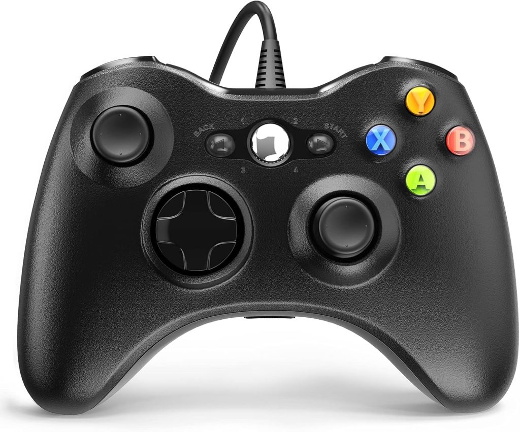 YAEYE Wired Controller for Xbox 360, Game Controller for 360 with Dual-Vibration Turbo Compatible with Xbox 360/360 Slim and PC Windows 7,8,10,11 YAEYE Wired Controller for Xbox 360, Game Controller for 360 with Dual-Vibration Turbo Compatible with Xbox 360/360 Slim and PC Windows 7,8,10,11