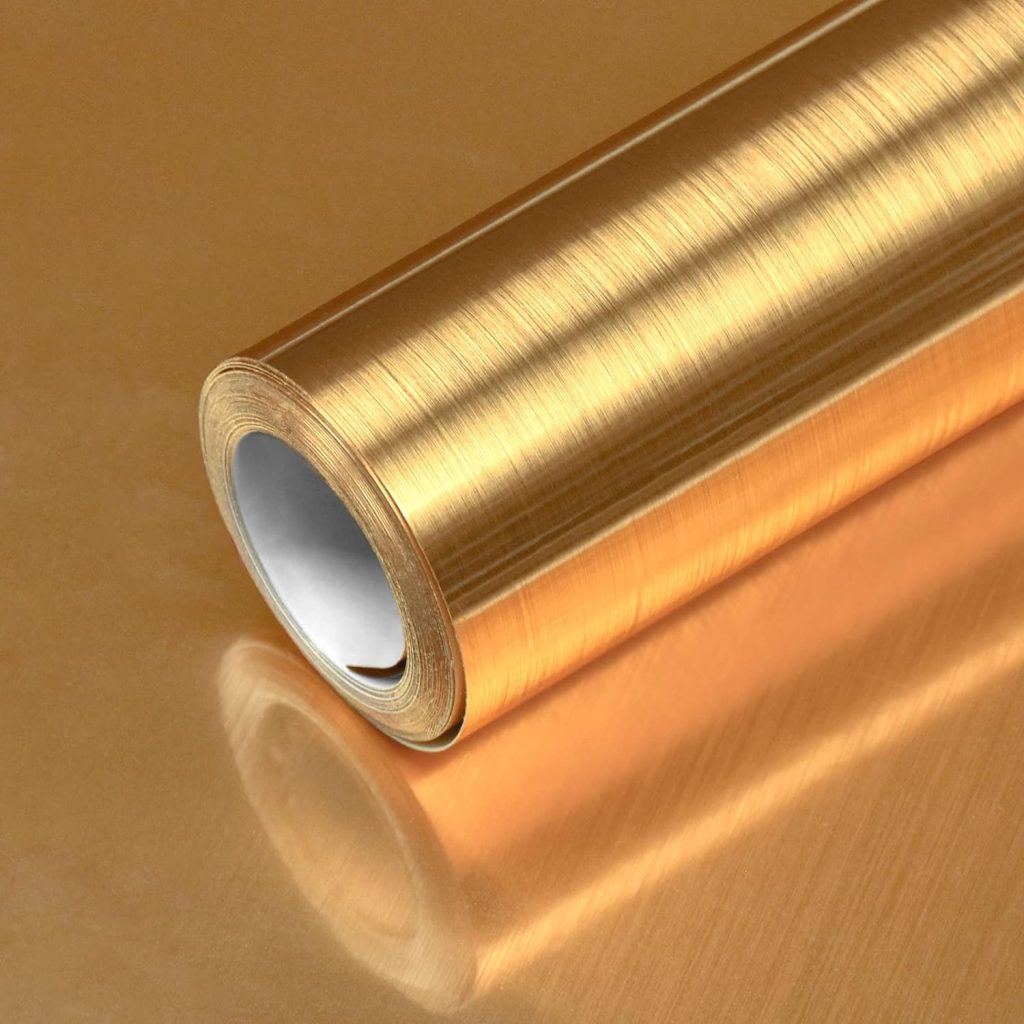 Gold Wallpaper Peel and Stick Wallpaper Gold Contact Paper Gold Metallic Wallpaper Golden Metal Look Wallpaper Stainless Steel Self-Adhesive Appliances Wallpaper DIY Cabinets Liner Decor 17.7“×393” Gold Wallpaper Peel and Stick Wallpaper Gold Contact Paper Gold Metallic Wallpaper Golden Metal Look Wallpaper Stainless Steel Self-Adhesive Appliances Wallpaper DIY Cabinets Liner Decor 17.7“×393”