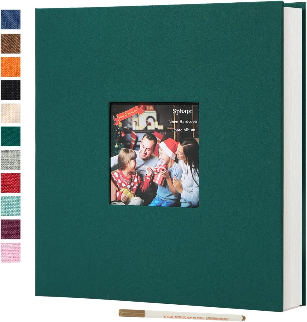 Spbapr Large Photo Album Self Adhesive 60 Pages Linen cover DIY Magnetic Scrapbook album with A Metal Pen Hold 3×5 4×6 5×7 6×8 8×10 Pictures Spbapr Large Photo Album Self Adhesive 60 Pages Linen cover DIY Magnetic Scrapbook album with A Metal Pen Hold 3×5 4×6 5×7 6×8 8×10 Pictures