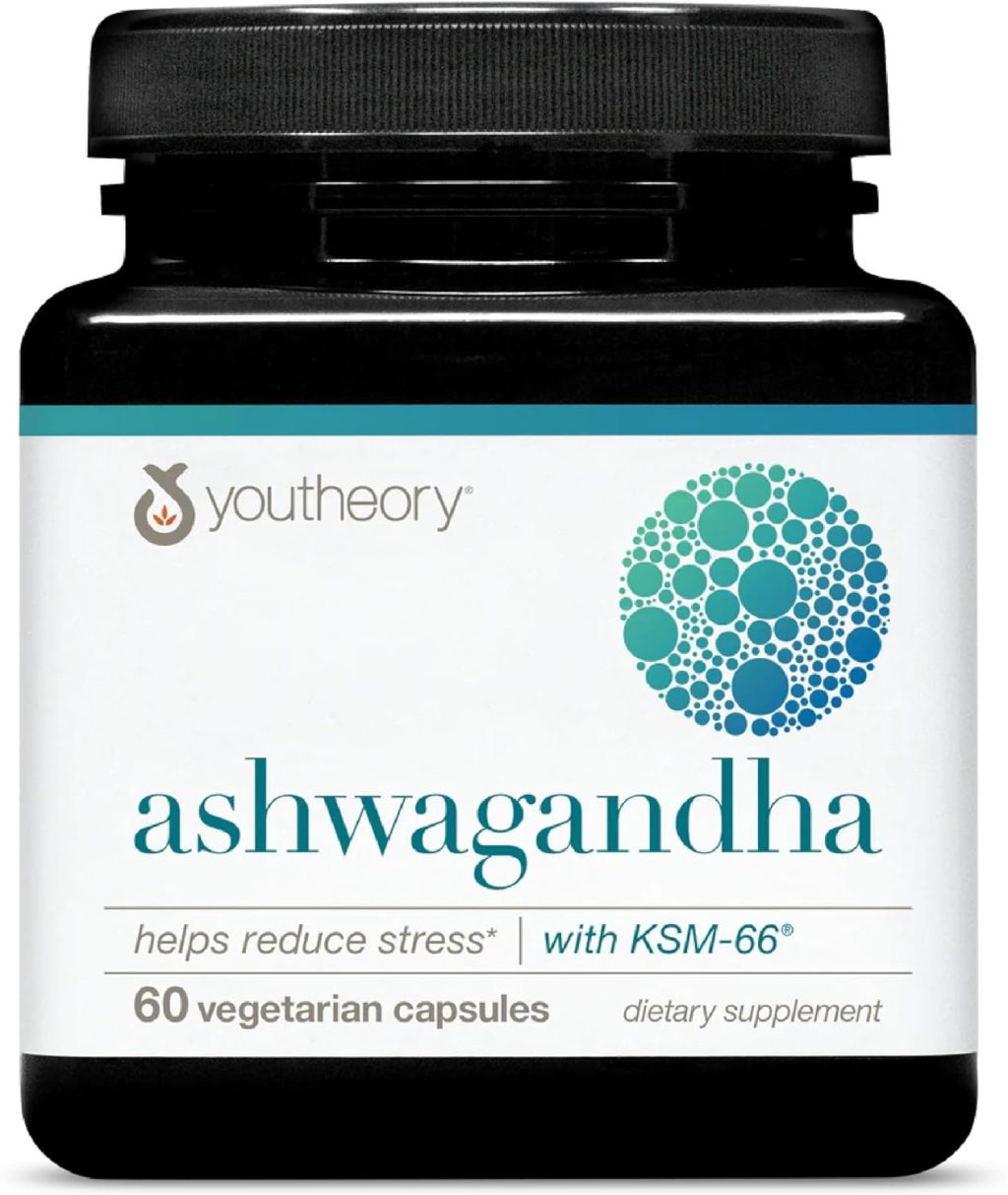 Youtheory Ashwagandha – 1,000 mg – Stress Support Supplement – Cortisol Support Supplement – Gluten, Dairy & Soy Free – 60 Vegetarian Capsules Youtheory Ashwagandha – 1,000 mg – Stress Support Supplement – Cortisol Support Supplement – Gluten, Dairy & Soy Free – 60 Vegetarian Capsules