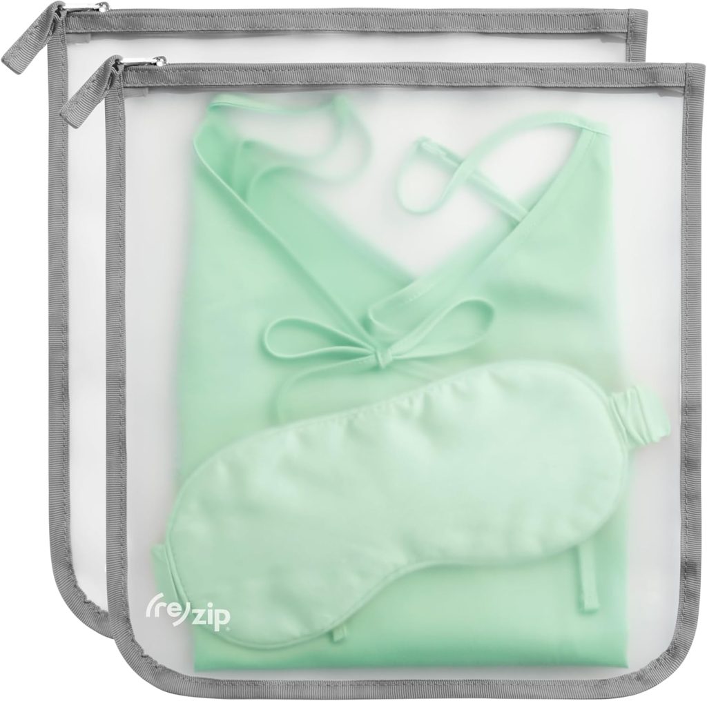 (re) zip 2-Pack Gallon Size Storage Bags | Zippered, Reusable Bags for Travel & Household Storage | BPA-Free, Food Grade, Machine Washable (Gray) (re) zip 2-Pack Gallon Size Storage Bags | Zippered, Reusable Bags for Travel & Household Storage | BPA-Free, Food Grade, Machine Washable (Gray)