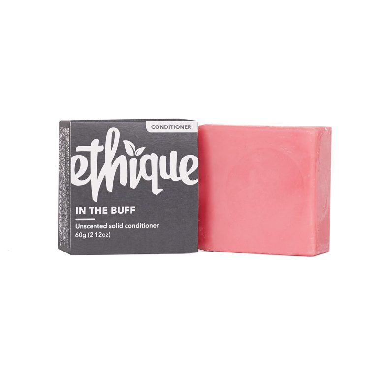 Ethique Solid Conditioner Bar for sensitive Scalps – In The Buff Unscented – Vegan, Eco-Friendly, Plastic-Free, Cruelty-Free, 2.12 oz (Pack of 1)
