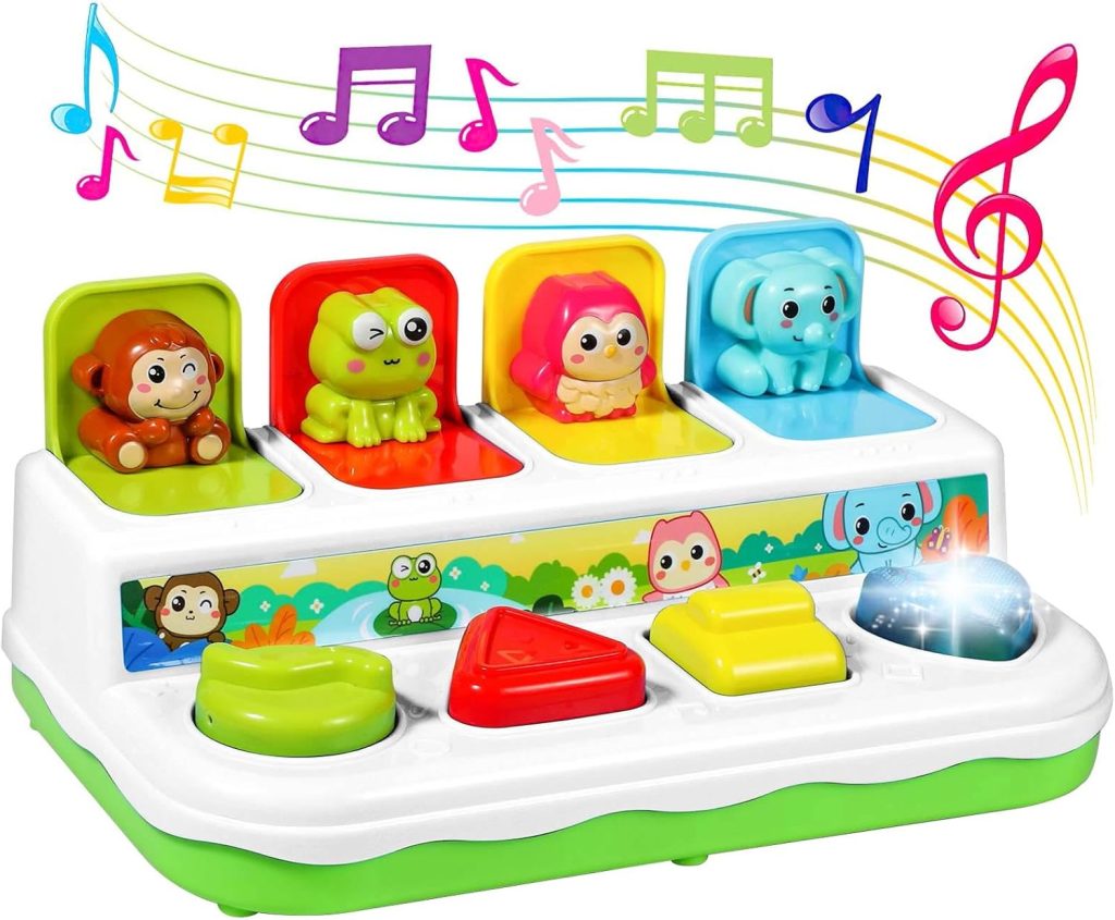 Baby Toys 6 to 18 Months, Preschool Early Learning Cause and Effect Interactive Infant Toys, Light Musical Pop Up Toys for Kids Toddlers 1-3 Years Old Boys Girls Gifts Baby Toys 6 to 18 Months, Preschool Early Learning Cause and Effect Interactive Infant Toys, Light Musical Pop Up Toys for Kids Toddlers 1-3 Years Old Boys Girls Gifts