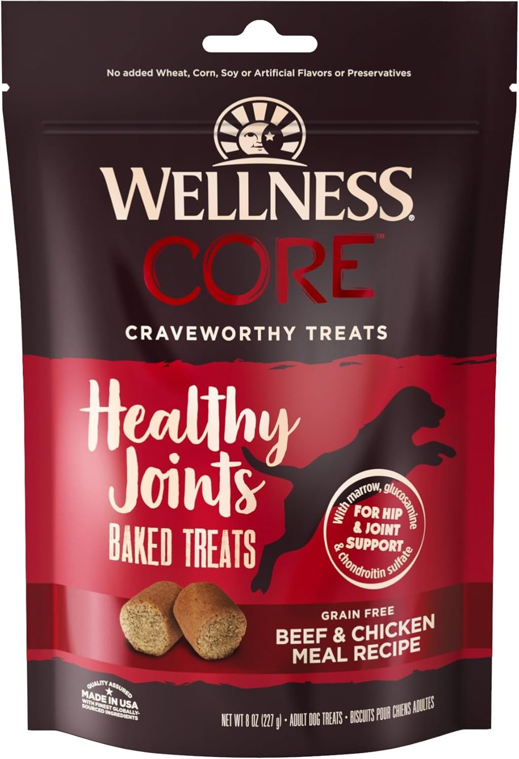Wellness CORE Healthy Joints Crunchy Dog Treats, Grain Free, 8 Ounce Bag Wellness CORE Healthy Joints Crunchy Dog Treats, Grain Free, 8 Ounce Bag