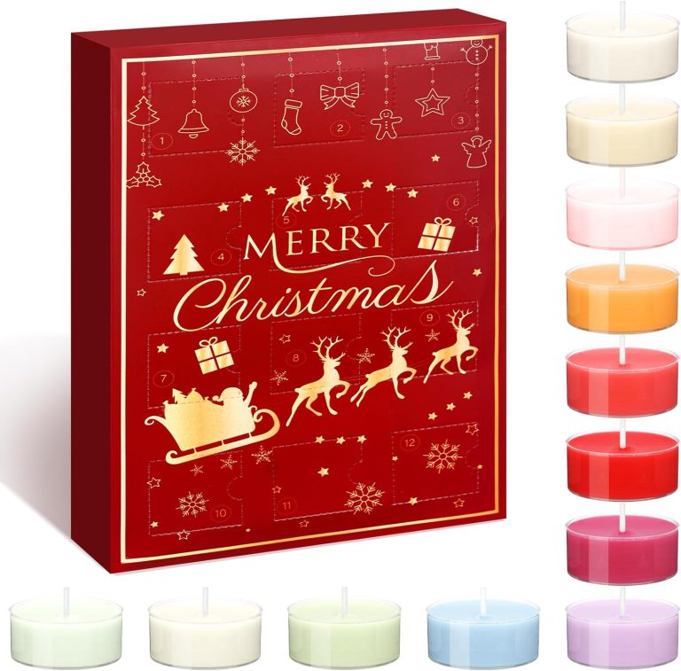 Candle Advent Calendar 2024 for Adult Women 12 Days Christmas Scented Candles with Countdown Box Gift Set 1 oz Mini Soy Wax Candles Christmas Countdown Gift for Home Indoor Holiday Decoration