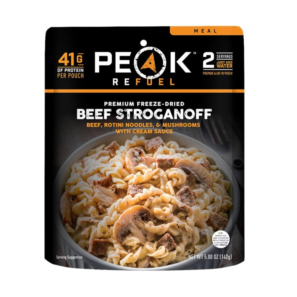 Peak Refuel Beef Stroganoff | Freeze Dried Backpacking and Camping Food | Amazing Taste | High Protein | Real Meat | Quick Prep Meals Peak Refuel Beef Stroganoff | Freeze Dried Backpacking and Camping Food | Amazing Taste | High Protein | Real Meat | Quick Prep Meals