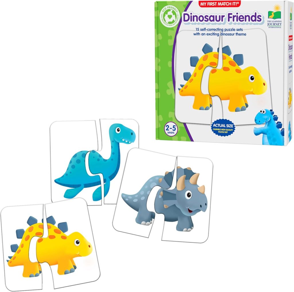 The Learning Journey: My First Match It – Dinosaurs – 2 Year Old Toys, Puzzles for Toddlers, Toddler Puzzle, Educational Toys for 2 Year Old – 15 Self-Correcting Matching Puzzles – Award Winning Toys The Learning Journey: My First Match It – Dinosaurs – 2 Year Old Toys, Puzzles for Toddlers, Toddler Puzzle, Educational Toys for 2 Year Old – 15 Self-Correcting Matching Puzzles – Award Winning Toys