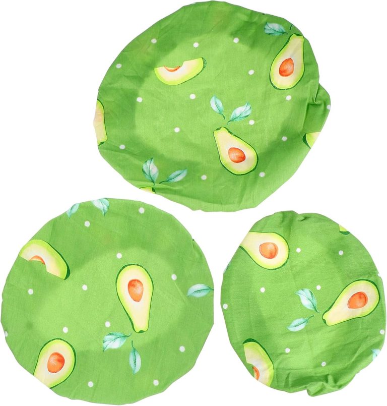 Hemoton Beeswax Wrap Beeswax Wrap Elastic Bowl Covers 3pcs Reusable Bowl Cover Stretch Elastic Bowl Cover Cotton Food Cover Fabric Bowl Covers Food Wrap Cover Cheese Paper Bees Wax
