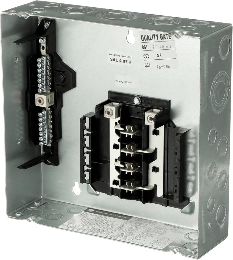 ABB TLM812FCUD 125 Amp Main Lug Convertible Load Center • 8 Spaces, 16-Circuit, 125A, Main Lug • Standard Convertible Main Lug Load Center with Door • NEMA 1 Enclosure • Flush