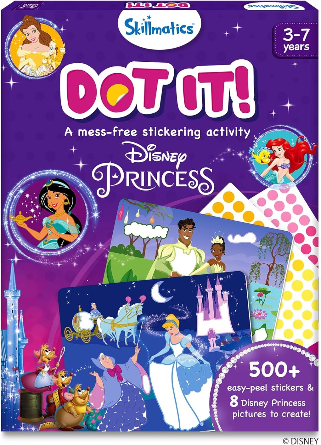 Skillmatics Art Activity – Dot It Disney Princess, No Mess Sticker Art for Kids, DIY Craft Kits, Scrapbooking, Gifts for Girls & Boys Ages 3, 4, 5, 6, 7 Skillmatics Art Activity – Dot It Disney Princess, No Mess Sticker Art for Kids, DIY Craft Kits, Scrapbooking, Gifts for Girls & Boys Ages 3, 4, 5, 6, 7