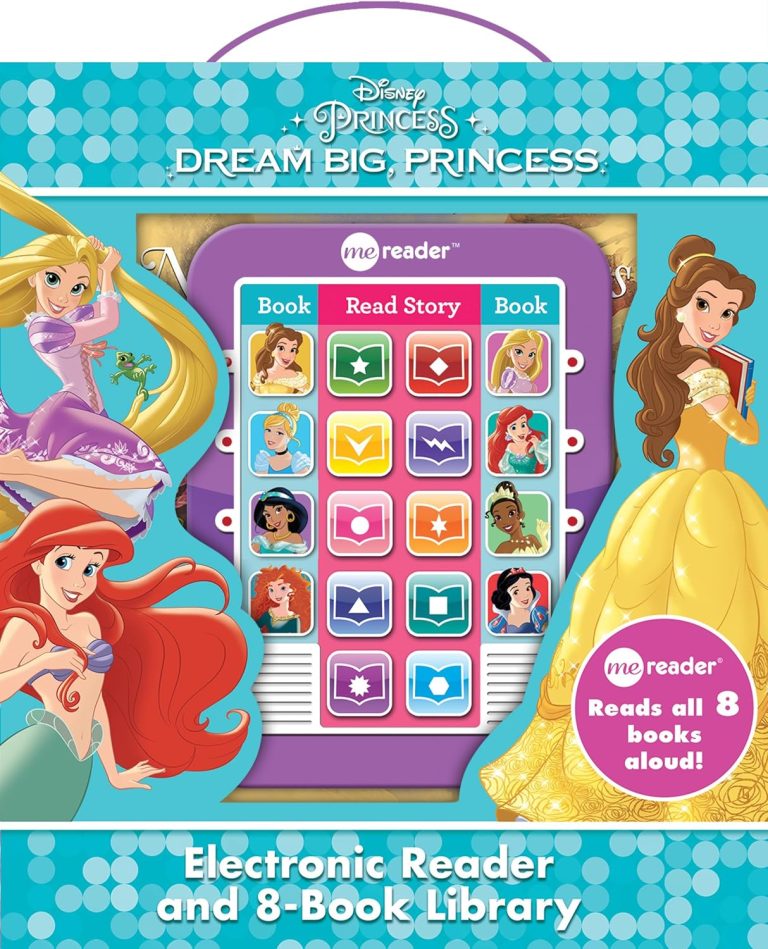 Disney Princess Ariel, Rapunzel, Belle, and More!- Dream Big Princess Me Reader and 8-Book Library – PI Kids