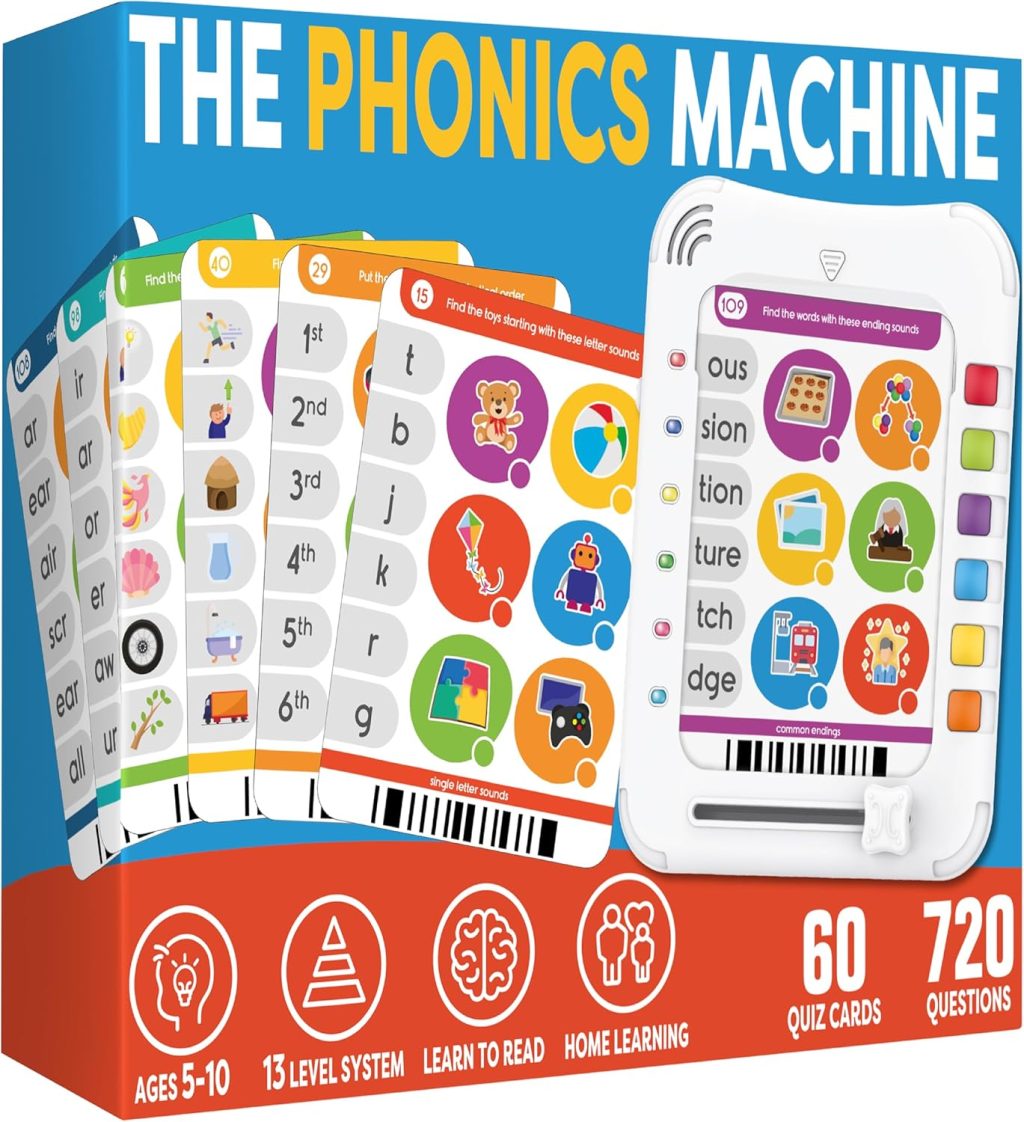 Phonics Learning Pad – Electronic Phonics Reading Game for Kids Ages 5-11 – Learn to Read in 720 Phonic and Letter Sound Questions – Vowels, Consonant Blends, Digraphs, Diphthongs Phonics Learning Pad – Electronic Phonics Reading Game for Kids Ages 5-11 – Learn to Read in 720 Phonic and Letter Sound Questions – Vowels, Consonant Blends, Digraphs, Diphthongs