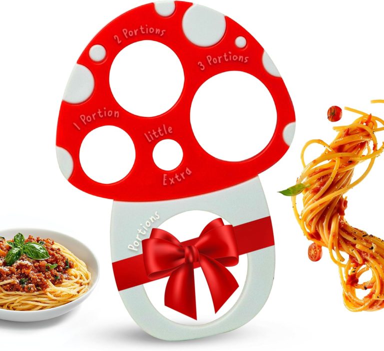 Pasta Measuring Tool – Spaghetti Measuring Tool – Portion Control – Serving Size Measurer – Quirky Mushroom Design – Fun And Unusual Kitchen Gadgets & Accessories – Home Cooking Essentials