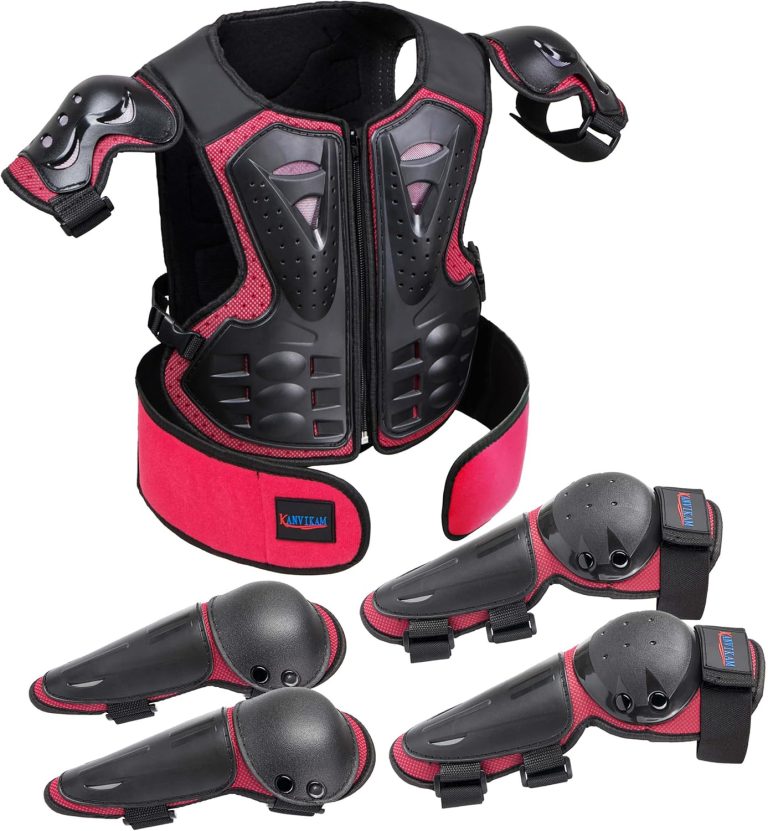 Kids Dirt Bike Gear,Motorcycle Armor Vest Suit for Motocross ATV MTB,Eblow Knee Back Chest Protection for Skating Ski
