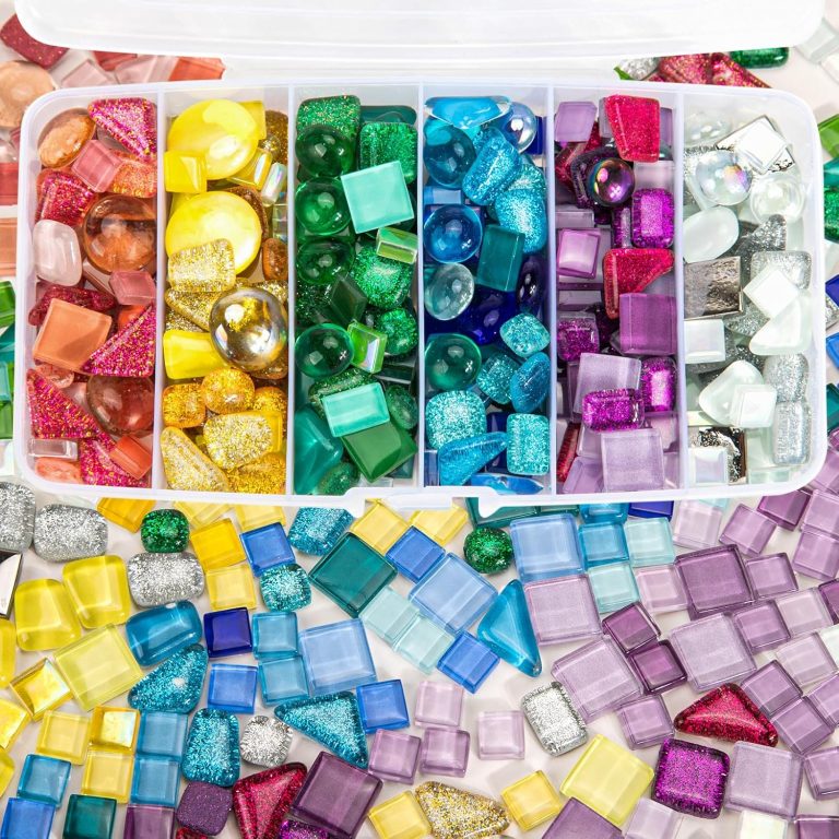 480g Glue Down Irregular Tiny Mosaic Tile Hobbies Children Handmade Crystal Craft for Bathroom Kitchen Home Decoration DIY Art Projects