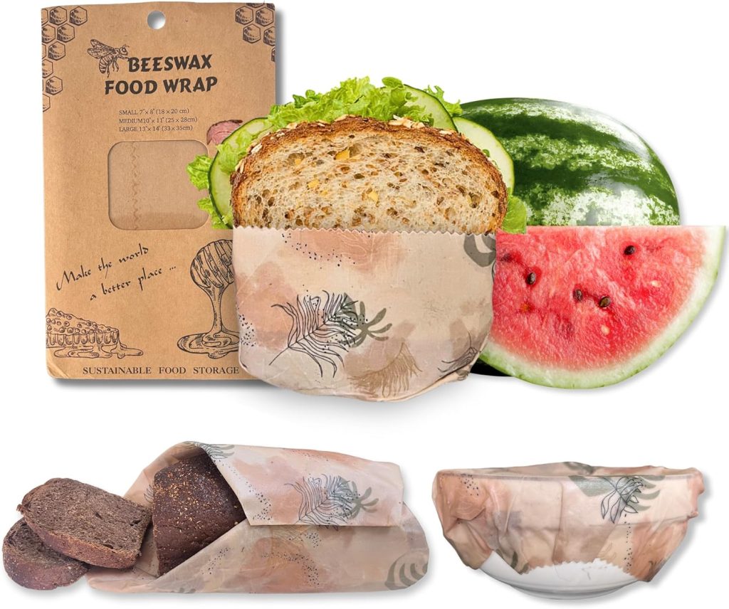 XL Beeswax Wraps 18.5×21.5″ – Reusable Organic Bee Wax Bags for Food Storage, Bread, Sandwich, Sourdough, Eco-Friendly Wrapping Paper, Kitchen Container Covers, Sustainable Plastic-Free Cloth XL Beeswax Wraps 18.5×21.5″ – Reusable Organic Bee Wax Bags for Food Storage, Bread, Sandwich, Sourdough, Eco-Friendly Wrapping Paper, Kitchen Container Covers, Sustainable Plastic-Free Cloth