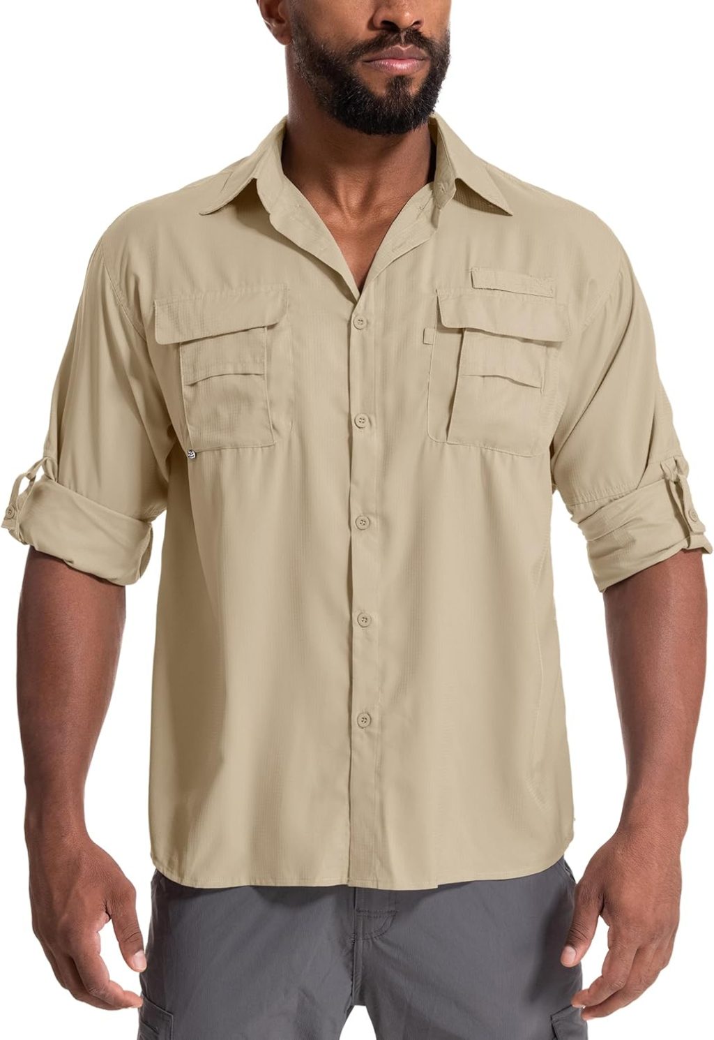 Mens Safari Shirts Long Sleeve UV Protection Hiking Fishing UPF 50+ Quick Dry Camping Travel Shirts Mens Safari Shirts Long Sleeve UV Protection Hiking Fishing UPF 50+ Quick Dry Camping Travel Shirts
