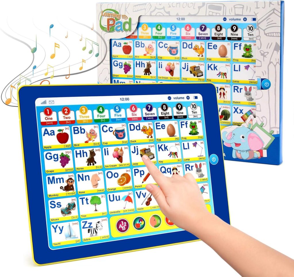 6-in-1 Kids Tablet with ABC/Words/Numbers/Color/Games/Music – Interactive Educational Electronic Toys Makes Learning Fun, Toddler Learning Toys Gifts for Age 3 4 5 Year Old Boys Girls&Preschool 6-in-1 Kids Tablet with ABC/Words/Numbers/Color/Games/Music – Interactive Educational Electronic Toys Makes Learning Fun, Toddler Learning Toys Gifts for Age 3 4 5 Year Old Boys Girls&Preschool