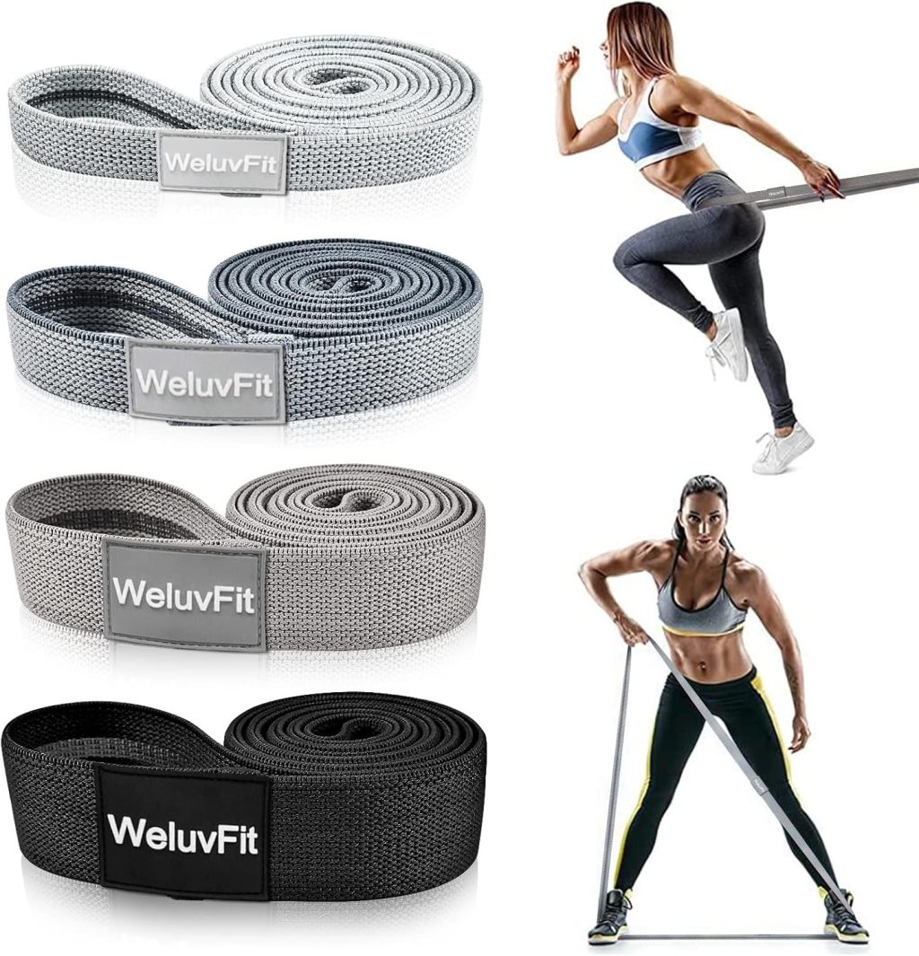 Long Resistance Bands, WeluvFit Workout Bands Resistance for Women and Men, Fitness Loop Booty Stretch Exercise Bands for Full Body Workout & Weight Training, Pull Up Assistance Bands for Home Gym Long Resistance Bands, WeluvFit Workout Bands Resistance for Women and Men, Fitness Loop Booty Stretch Exercise Bands for Full Body Workout & Weight Training, Pull Up Assistance Bands for Home Gym