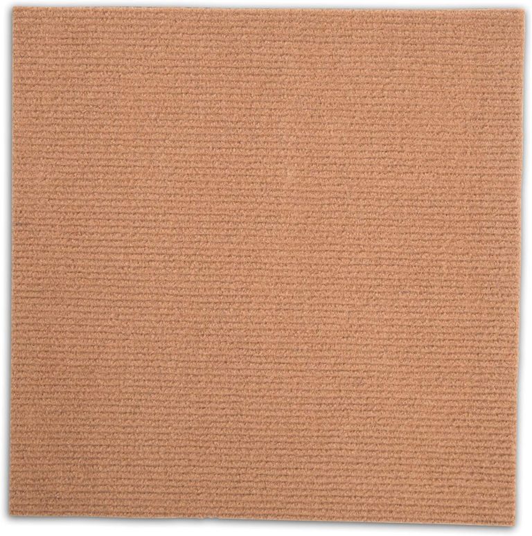Self Adhesive Carpet Floor Peel Tile Square 48 Pcs 12″ x 12″ Peel and Stick Carpet Floor Tiles Home Furnishings Floor Easy Install DIY (48, Brown)