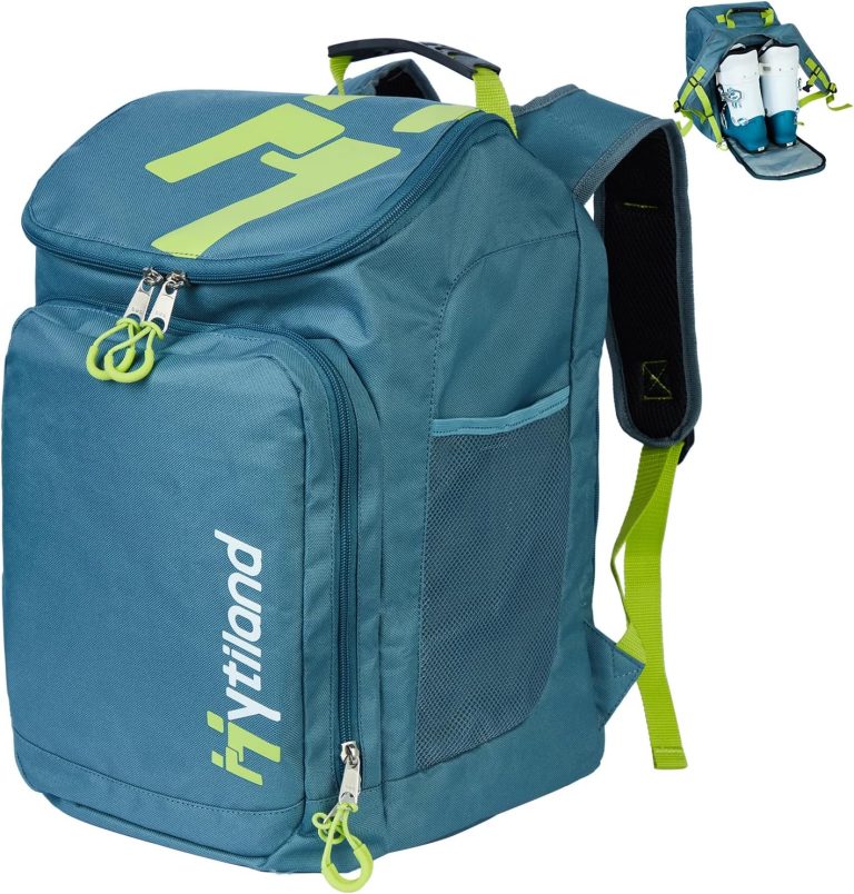 Ski Boot Bag, 32L Ski and Snowboard Boot Travel Backpack, Ski and Snowboard Boots Bag for Ski Boots Ski Helmet Goggles and Snowsuits for Women and Youth