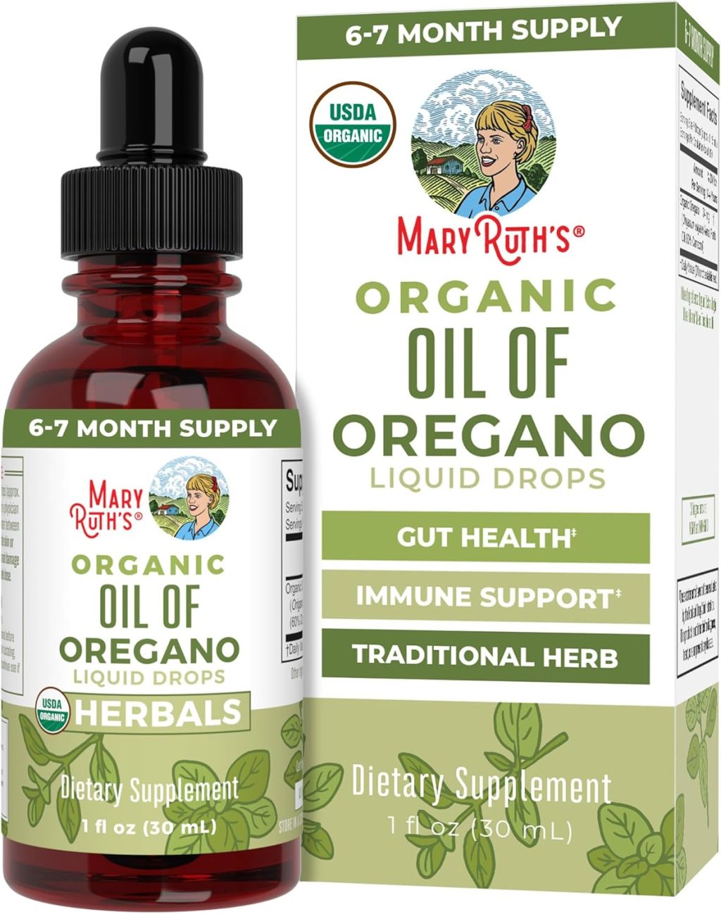 MaryRuth Organics Oregano Oil Drops | 6 Month Supply | USDA Organic Oil of Oregano Liquid | Herbal Blend for Immune Support | Digestive Health | Overall Health | Vegan | Sugar Free | Non-GMO | 1 Fl Oz MaryRuth Organics Oregano Oil Drops | 6 Month Supply | USDA Organic Oil of Oregano Liquid | Herbal Blend for Immune Support | Digestive Health | Overall Health | Vegan | Sugar Free | Non-GMO | 1 Fl Oz