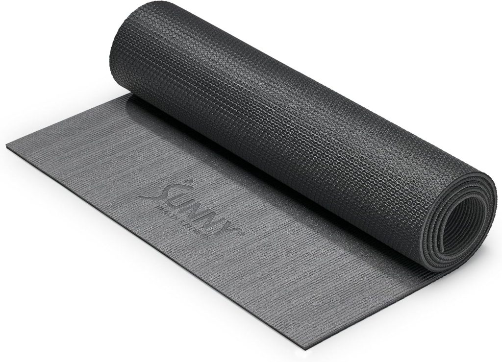 Sunny Health & Fitness Non-Slip Yoga Mat – Durable, Anti-Tear, Lightweight, Cushioned Support for Yoga, Pilates, Stretching Exercises, Meditation and Floor Workouts | Multiple Sizes & Colors Sunny Health & Fitness Non-Slip Yoga Mat – Durable, Anti-Tear, Lightweight, Cushioned Support for Yoga, Pilates, Stretching Exercises, Meditation and Floor Workouts | Multiple Sizes & Colors