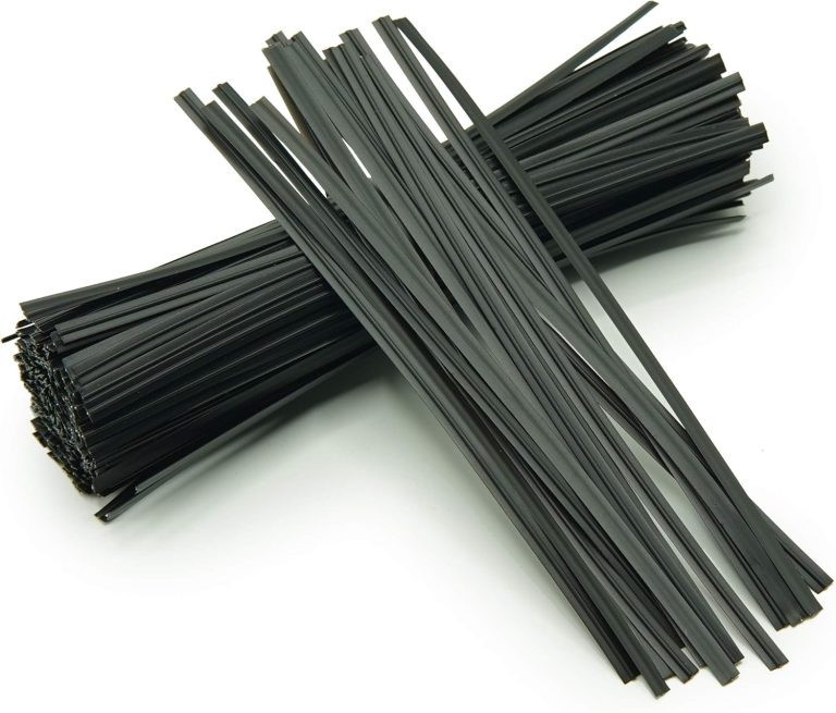 5 inches Twist Ties Pack of 250 – Premium Quality Reusable Black Plastic Coated Ties for Household and Office use