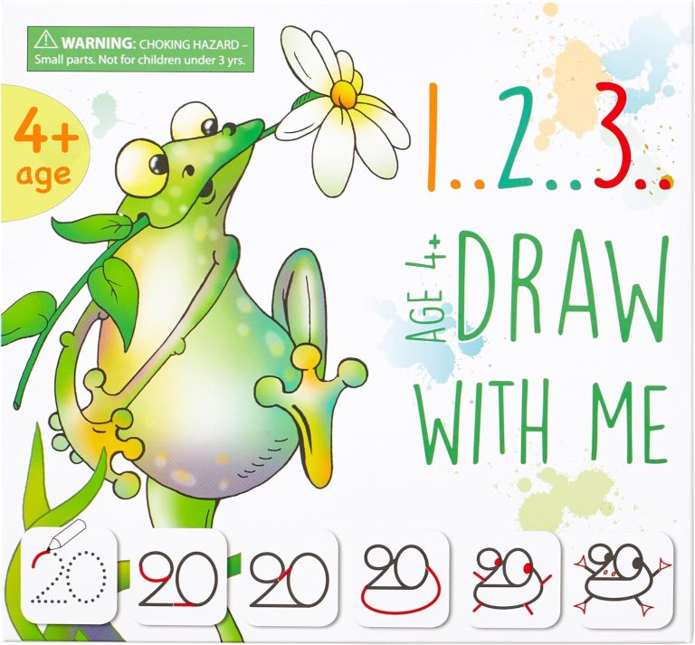 Learning Activity – Drawing with Numbers Educational Game, Perfect for Kids, Preschoolers Who Love Toys, Art and Craft Activities, Gifts for Girls and Boys Ages 3, 4, 5, 6