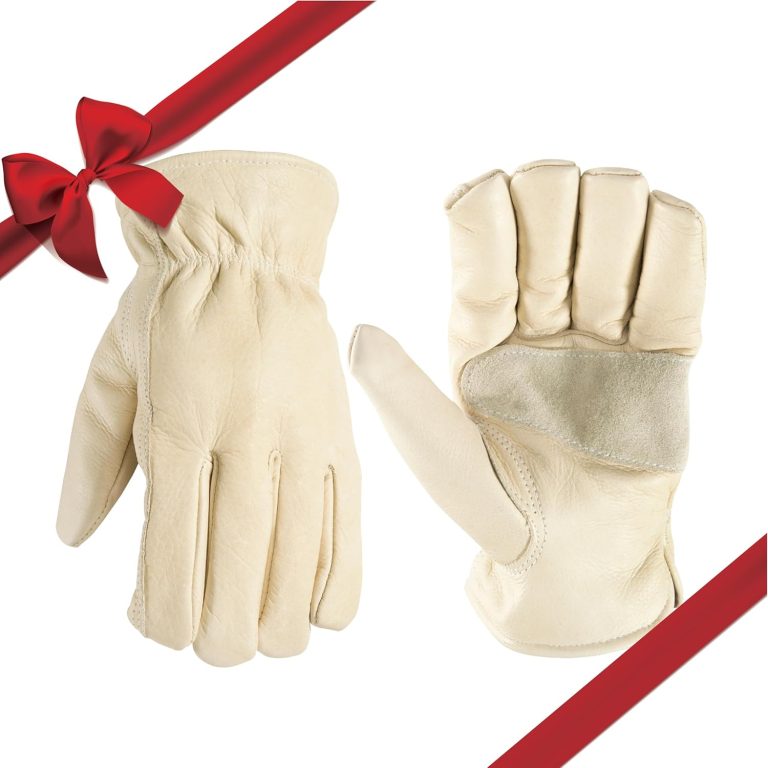 Wells Lamont Men’s Leather Work Gloves, Reinforced Palm, Durable for Yardwork, Construction, and DIY, Beige, XX-Large (1130XX)