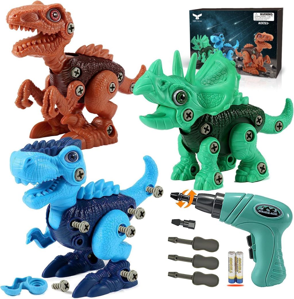 Kids Toys Stem Dinosaur Toy: Take Apart Toys for kids 3-5| Learning Educational Building construction Sets with Electric Drill| Birthday Gifts for Toddlers Boys Girls Age 3 4 5 6 7 8 Year Old Kids Toys Stem Dinosaur Toy: Take Apart Toys for kids 3-5| Learning Educational Building construction Sets with Electric Drill| Birthday Gifts for Toddlers Boys Girls Age 3 4 5 6 7 8 Year Old