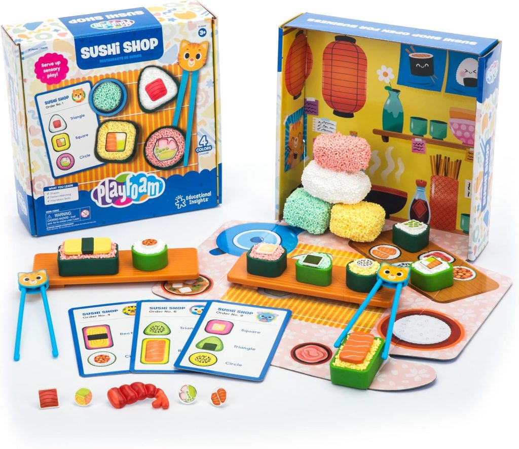 Educational Insights Playfoam® Sushi Shop Race – Preschool Sensory Toys for Kids, Toddler Learning Toys, Pretend Play Sushi for Kids Ages 3+ Educational Insights Playfoam® Sushi Shop Race – Preschool Sensory Toys for Kids, Toddler Learning Toys, Pretend Play Sushi for Kids Ages 3+