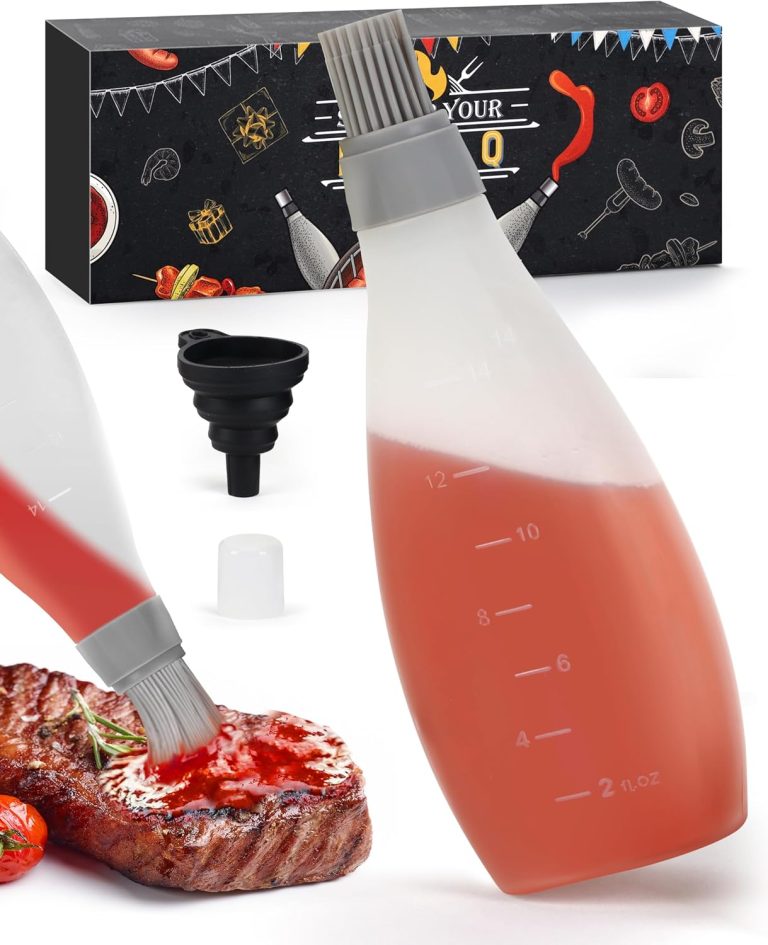 Grilling Gifts for Men Smoker Accessories – Silicone Basting Brush for Cooking All in One Oil Brush Cool Kitchen Gadgets Unique Gifts for Dad Son Grandfather Wife Fun Cooking Supplies