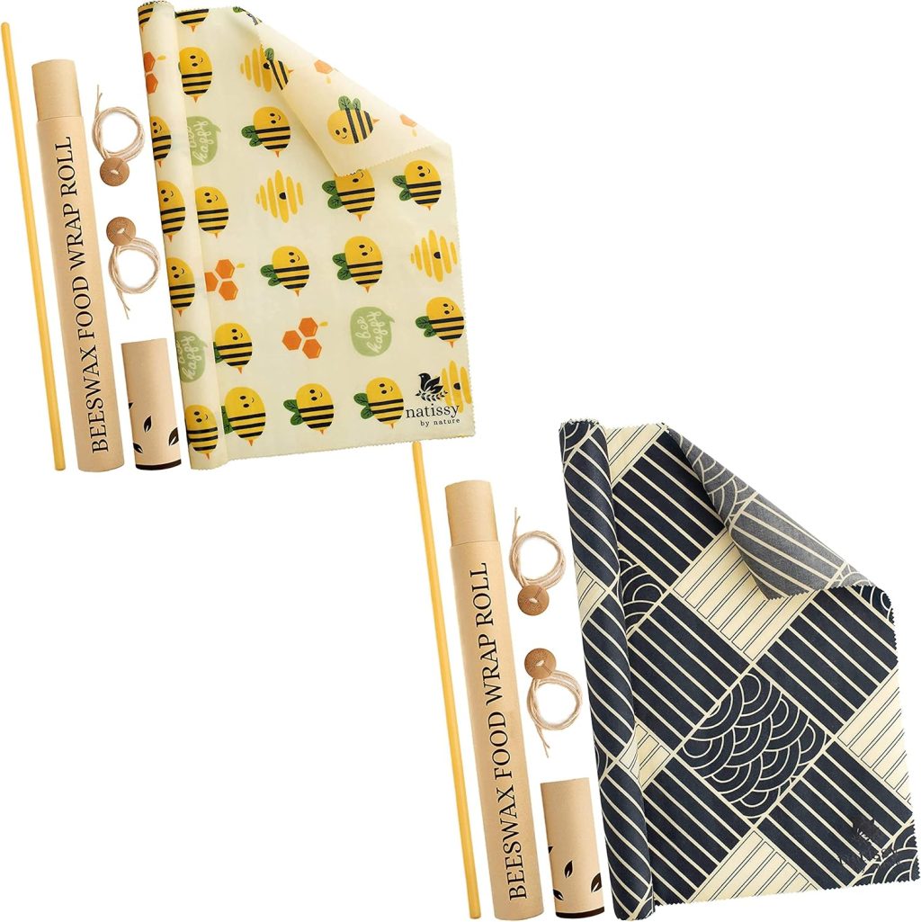 2x 39″ Organic Beeswax Wrap Roll; Reusable Beeswax Food Wrap; Reusable Beeswax Paper Food Wrap; Wax Wraps for Food Reusable; Reusable Wax Food Wrap for Bread; Bees Wax Paper for Covering Food Bowls 2x 39″ Organic Beeswax Wrap Roll; Reusable Beeswax Food Wrap; Reusable Beeswax Paper Food Wrap; Wax Wraps for Food Reusable; Reusable Wax Food Wrap for Bread; Bees Wax Paper for Covering Food Bowls