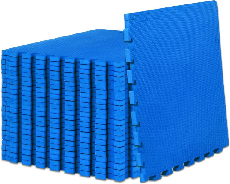 ProsourceFit Extra Thick Puzzle Exercise Mat, EVA Foam Interlocking Tiles for Protective, Cushioned Workout Flooring for Home and Gym Equipment