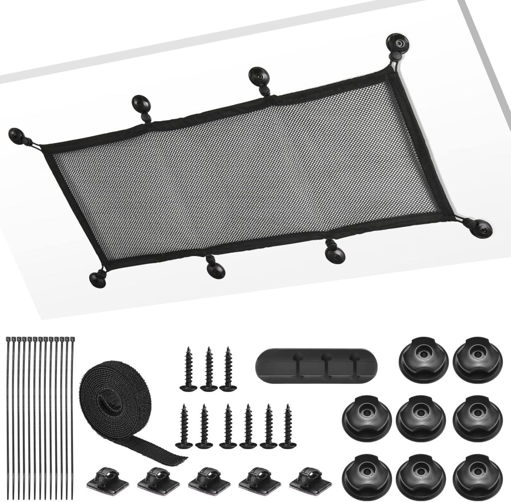 Cable Management Net Under Desk Kit, ZZM Privacy Mesh Cable Manager Flexible Under Desk Wire Net Large Capacity Cord Organizer Net for Office,Standing Desk, Home, 26 X 10 Inches (1 Pack) Cable Management Net Under Desk Kit, ZZM Privacy Mesh Cable Manager Flexible Under Desk Wire Net Large Capacity Cord Organizer Net for Office,Standing Desk, Home, 26 X 10 Inches (1 Pack)