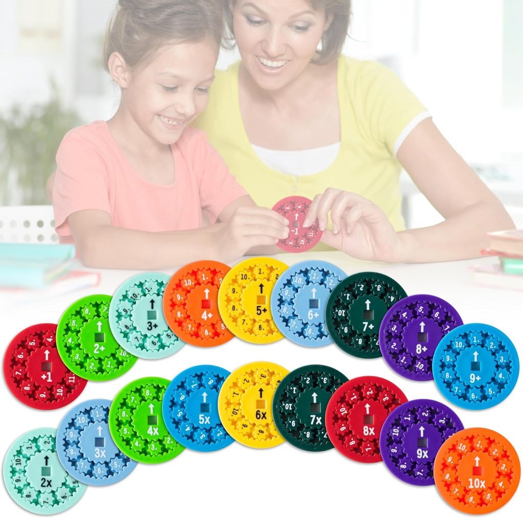 18Pcs Math Fidget Spinners Addition Subtraction Round Number Flying Fidget Spinner Division Multiplication Finger Spin Game Toys Educational Math Fact Games for Children Stimmers Fidgeters 18Pcs Math Fidget Spinners Addition Subtraction Round Number Flying Fidget Spinner Division Multiplication Finger Spin Game Toys Educational Math Fact Games for Children Stimmers Fidgeters