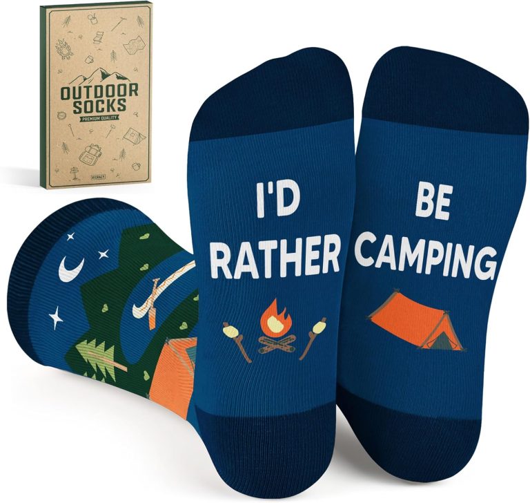 VICRAZY Hiking, Cycling, Camping Socks for Men, Women – Hiking, Bicycle, Camping, Bike Accessories, Stocking Stuffers