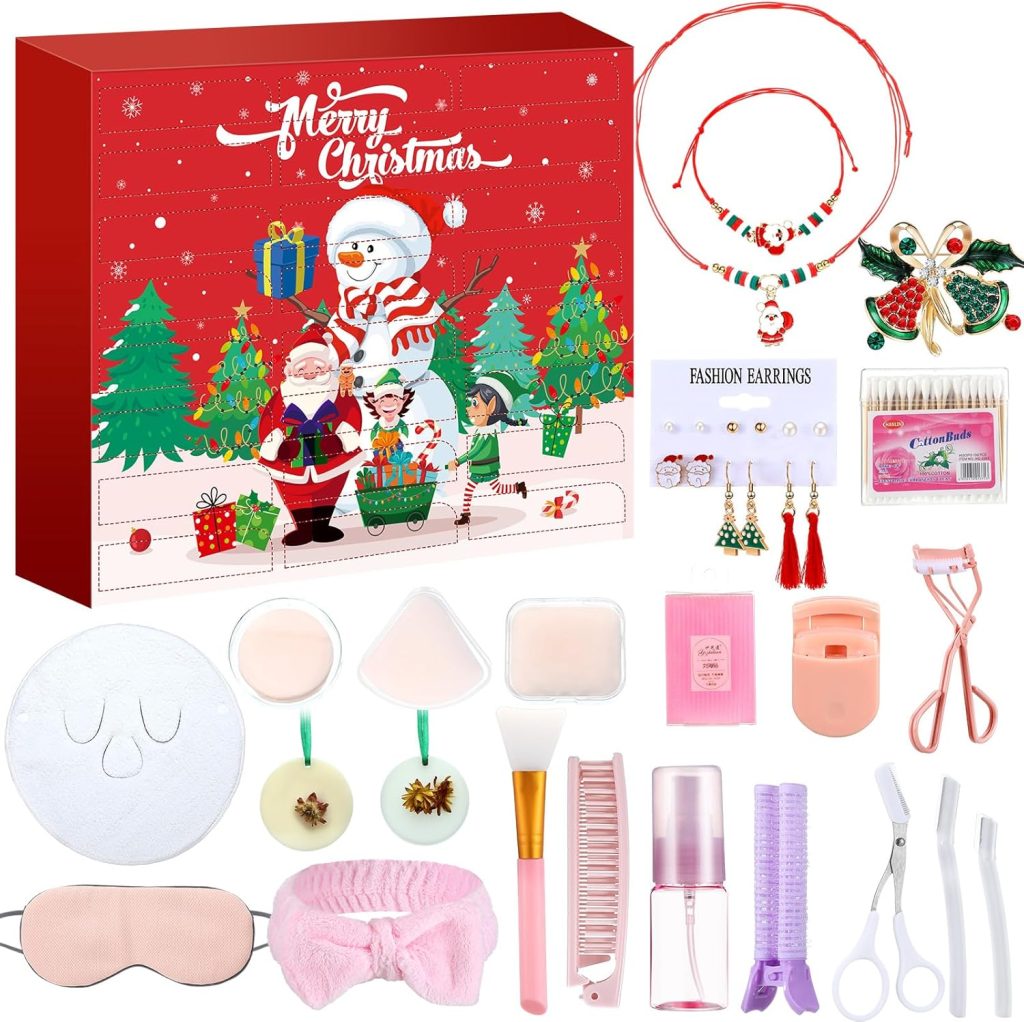 Suhine 24 Pcs Makeup Advent Calendar 2024 Christmas Advent Calendar for Teens Girls 24 Days of Beauty Advent Calendar Xmas Countdown Calendar Full Makeup Kits Beauty Cosmetic For Women Gift Suhine 24 Pcs Makeup Advent Calendar 2024 Christmas Advent Calendar for Teens Girls 24 Days of Beauty Advent Calendar Xmas Countdown Calendar Full Makeup Kits Beauty Cosmetic For Women Gift