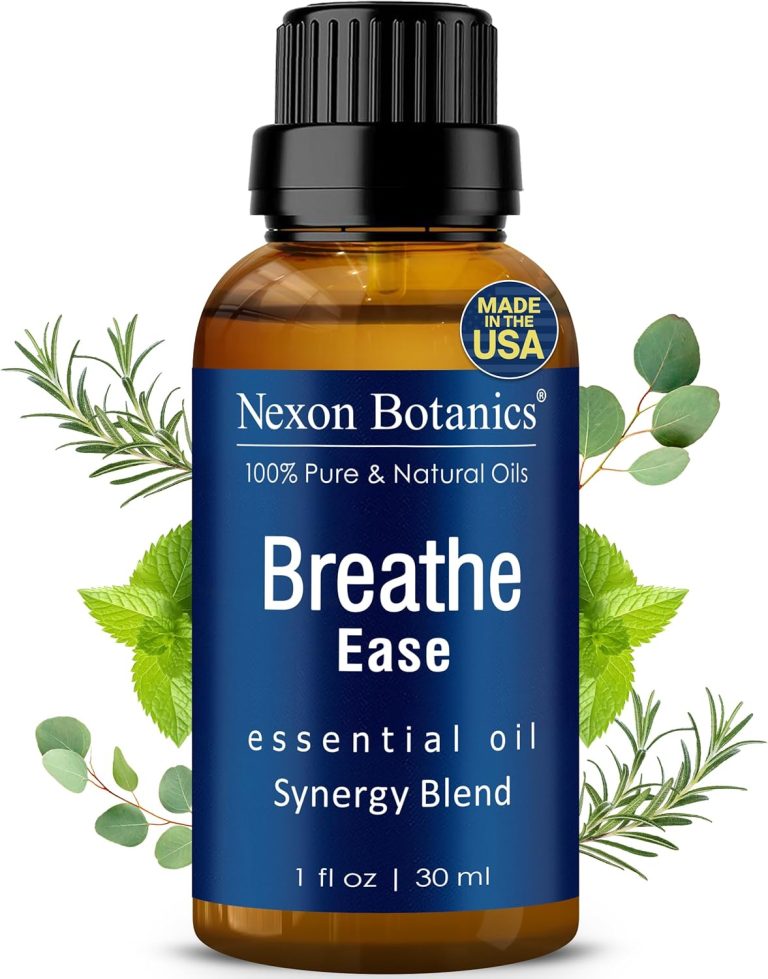 Breathe Essential Oil Blend 30 ml – Breath Easy Essential Oil Sinus Relief – Breathe Ease Essential Oils for Humidifier, Diffuser, Aromatherapy – Nexon Botanics