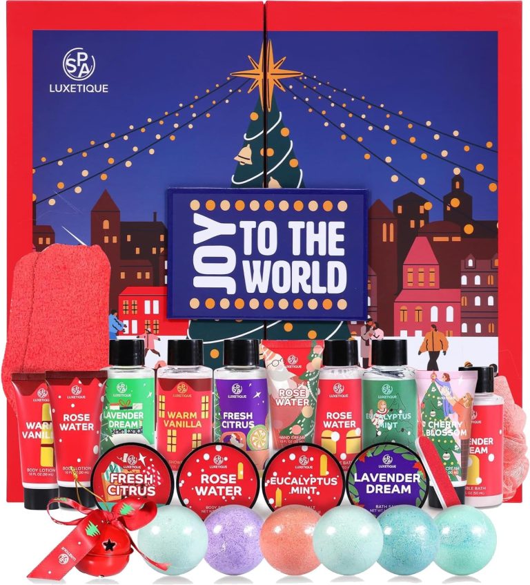 Christmas Gifts Spa Luxetique Advent Calendar 2024 Christmas Stockings, 24pcs Beauty Advent Calendar 2024 Christmas Gifts for Women, Stocking Stuffers for Women