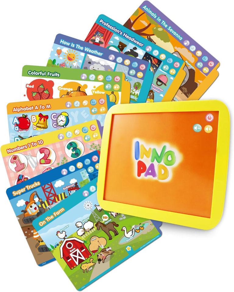 BEST LEARNING INNO PAD Smart Fun Lessons – Educational Tablet Toy to Learn Alphabet, Numbers, Colors, Shapes, Animals, Transport for Toddlers Ages 2 to 5 Years Old | Ideal Christmas & Birthday Gift