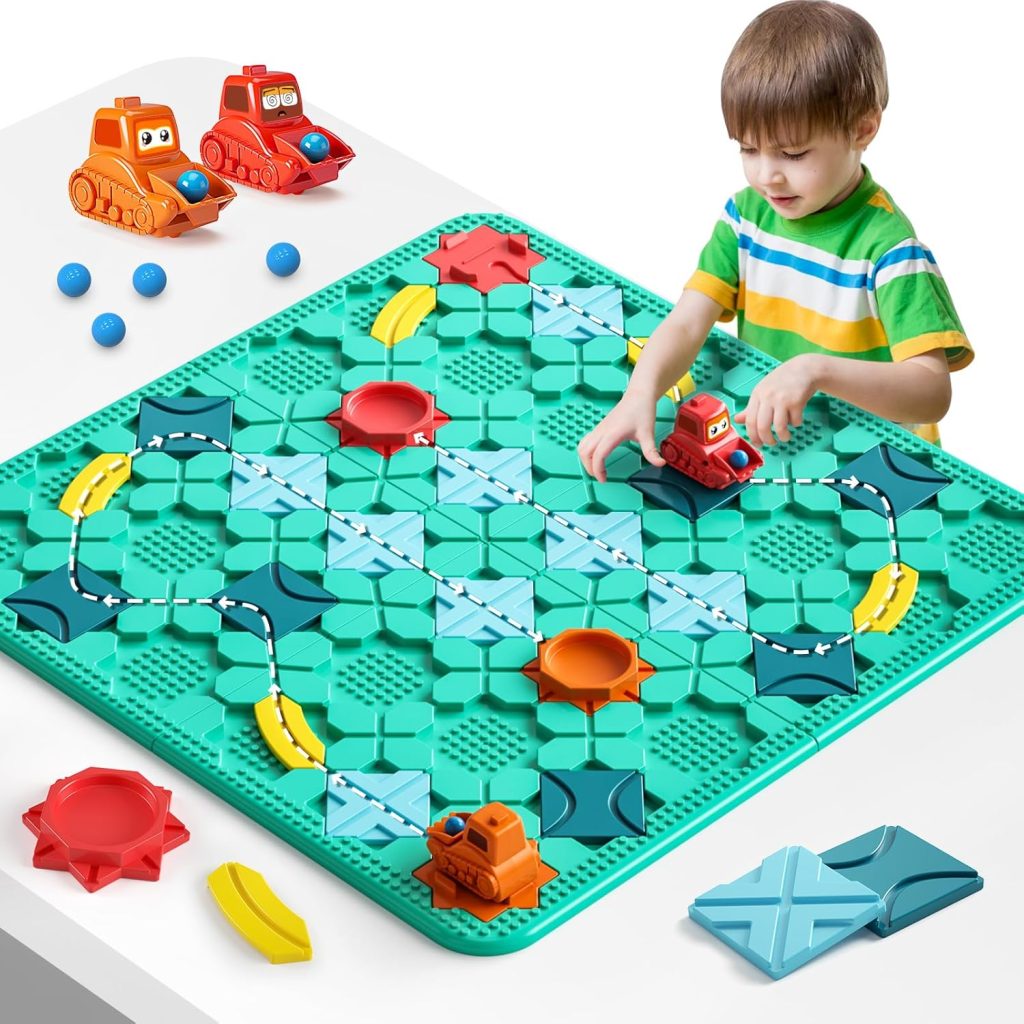 Logical Road Builder Games, STEM Family Board Game, Large Educational Smart Brain Teasers Puzzles Toys, Preschool Learning Early Montessori Birthday Gifts for Kids Boys Girls Age 4-8 Year Old Logical Road Builder Games, STEM Family Board Game, Large Educational Smart Brain Teasers Puzzles Toys, Preschool Learning Early Montessori Birthday Gifts for Kids Boys Girls Age 4-8 Year Old