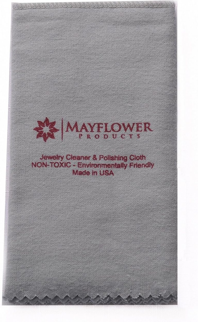 Mayflower Products Pro Size Polishing Cleaning Cloth Pure Cotton Made in USA for Gold, Silver, and Platinum Jewelry, Eco Friendly Large Cleaner Cloth 11 x 14 in. Keeps Jewelry Clean and Shiny