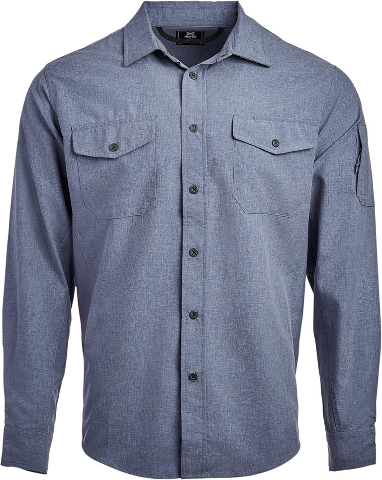 Vertx Recce Technical Long Sleeve Tactical Shirts for Men, Concealed Carry, Outdoor, Tactical Work, Cooling, Quick Drying