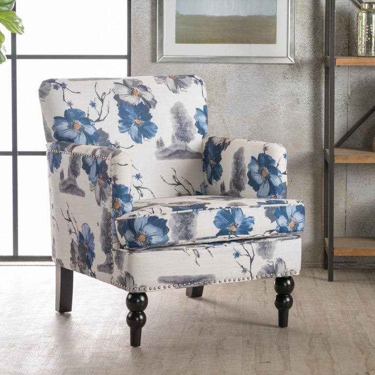Christopher Knight Home Boaz Fabric Club Chair – Floral Print