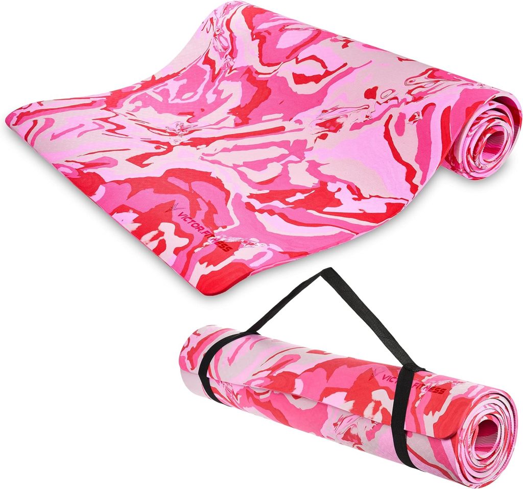 Eco friendly yoga mat made from a premium TPE material that provides non-slip texture perfect for indoor and outdoor workouts. Great for hot yoga, pilates, and Bikram Eco friendly yoga mat made from a premium TPE material that provides non-slip texture perfect for indoor and outdoor workouts. Great for hot yoga, pilates, and Bikram