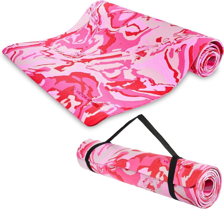 Eco friendly yoga mat made from a premium TPE material that provides non-slip texture perfect for indoor and outdoor workouts. Great for hot yoga, pilates, and Bikram