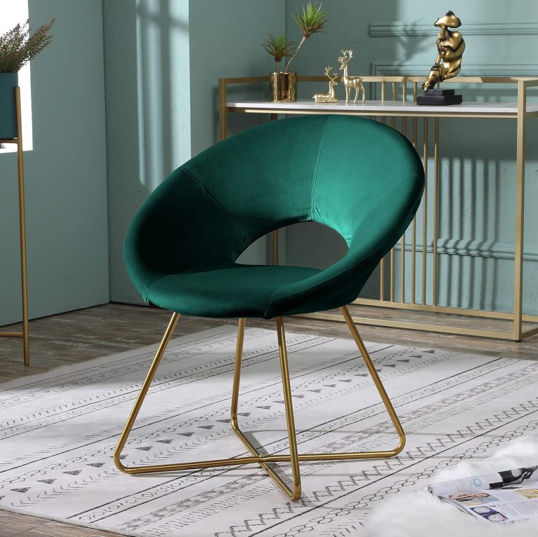 Roundhill Furniture Slatina Green Silky Velvet Upholstered Accent Chair with Gold Tone Finished Base Roundhill Furniture Slatina Green Silky Velvet Upholstered Accent Chair with Gold Tone Finished Base